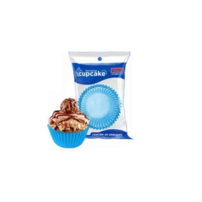 FORMA PARA CUPCAKE 45un - AZUL CLARO