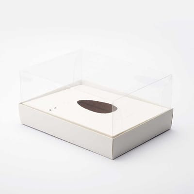 Embalagem para 1 Ovo de Colher 150g/250g/350g/500g, Tampa 10cm, Branca – 10un - Imagem 3