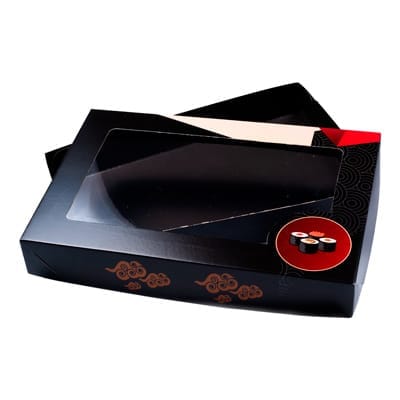 Embalagem Para Combinado G Para 60 Peças, Black - 10un - Imagem 2