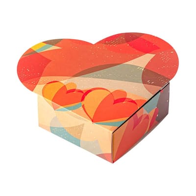Embalagem para 4 Doces Coração, com berço, CORAZÓN - 10un