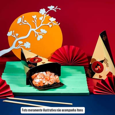 Embalagem Para Temaki Delivery, Black - 25un - Imagem 4