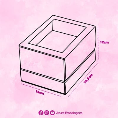 Embalagem Gaveta para 1 Ovo 250g e 12 Doces, Rubi - 5un - Imagem 5