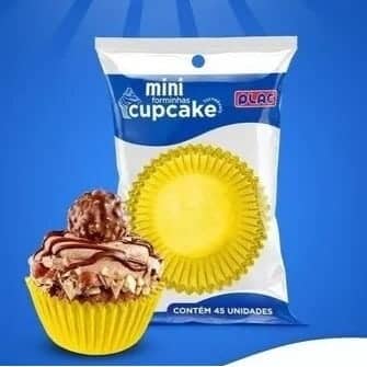 FORMA PARA MINI CUPCAKE 45un - AMARELO - Imagem 2
