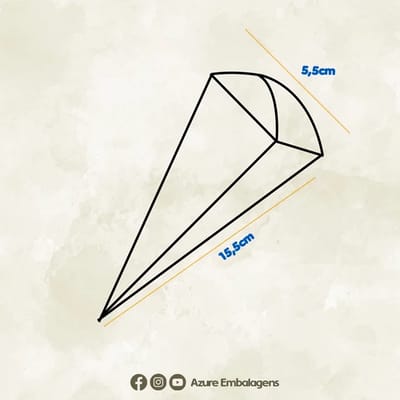 Embalagem para cone trufado, Encanto - 25un - Imagem 2