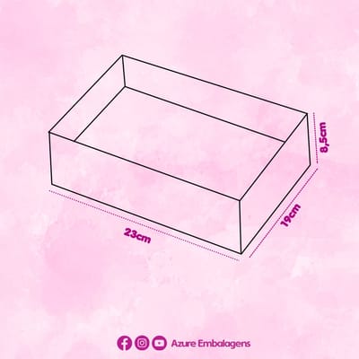 Caixa para Presente “G” 23x19x8,5cm com papel, Rubi - 25un - Imagem 6