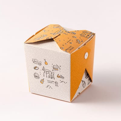 Embalagem Box Para Alimentos 850Ml, Yellow - 25un - Imagem 2