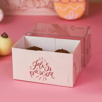 Caixa para 2 Doces, ELEGANCE - 10un - Imagem 2
