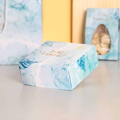 Caixa para Presente “P” 14,5x13x6cm, com papel, HOLY- 10un - Imagem 2