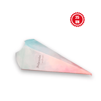Embalagem para cone trufado, Aquarela - 25un