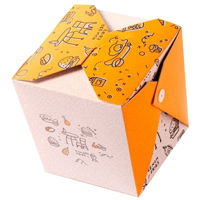 Embalagem Box Para Alimentos 850Ml, Yellow - 25un - Imagem 3