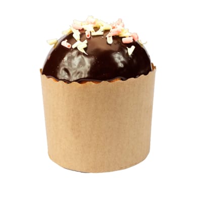 Forma de Papel para Mini Panetone/Chocotone 100gr - Kraft - 10un - Imagem 2