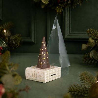 Embalagem para cone de natal com tampa, Globo de Neve - 10un - Imagem 2