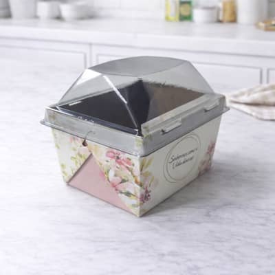 Forma Forneável para bolo com tampa PLOC, Floral - 25un - Imagem 3