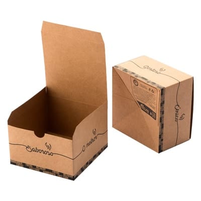 Embalagem para Lanches e Hambúrguer, Kraft - 25un - Imagem 2