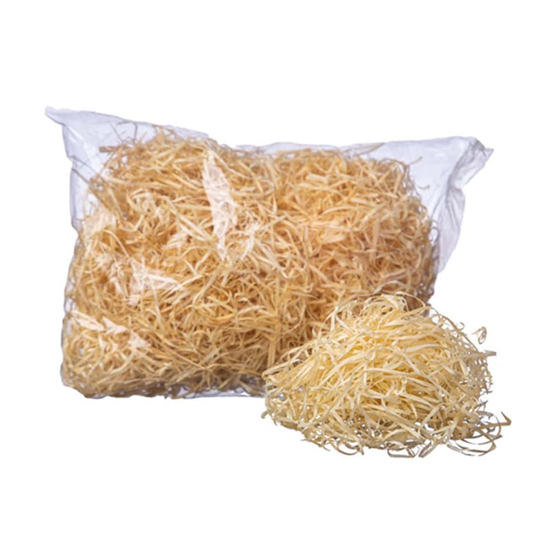 Palha Natural Madeira para Decoração - 60g - Imagem 1