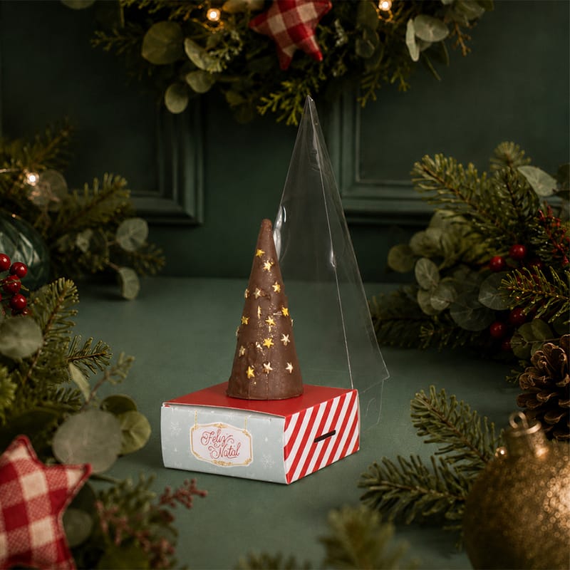 Embalagem para cone de natal com tampa, Carrossel - 10un - Imagem 2