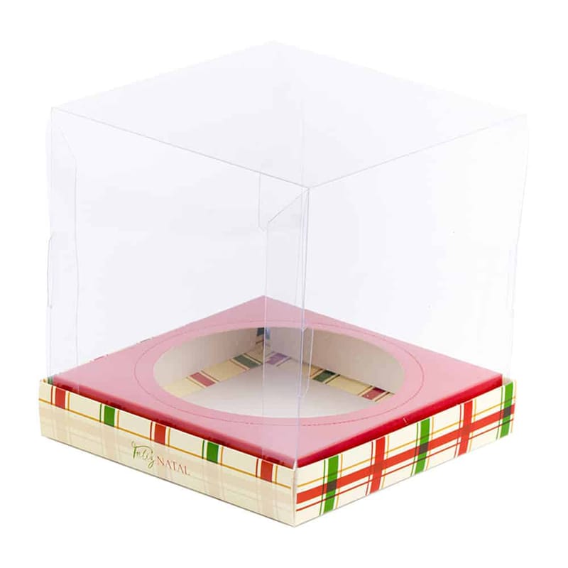 Embalagem para Chocotone Premium 20x20x20cm - NATAL - 10un - ACONCHEGO - Imagem 1