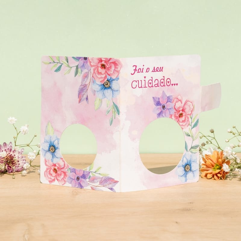 Cartão para Blister de doces, CUIDADO - 10un - Imagem 3