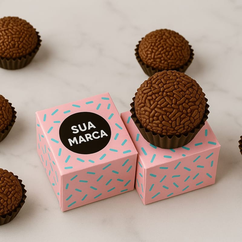 Caixa para 1 Doce Personalizada - Imagem 1
