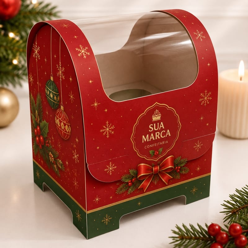 99c31adfe2c0285a5400aab5ac7ebf2b.jpg Caixa para Panetone/Chocotone com Visor Correio Personalizada - Imagem 1