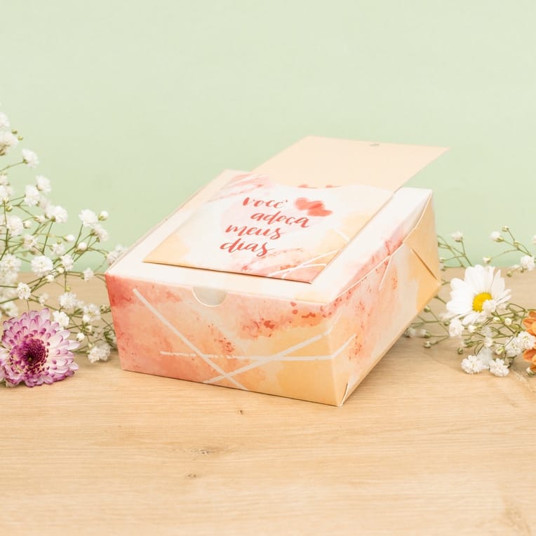 Embalagem para 4 doces com cartão presente, DIAS DOCES - 10un - Imagem 2