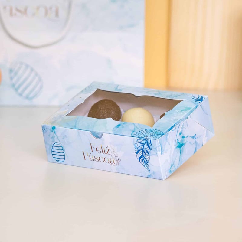 Embalagem Para 6 Doces, Com Visor e berço, HOLY - 10un - Imagem 2