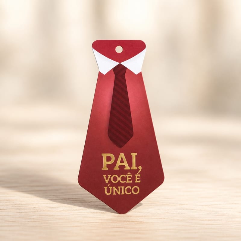 Tag dia dos pais, gravata - 25un