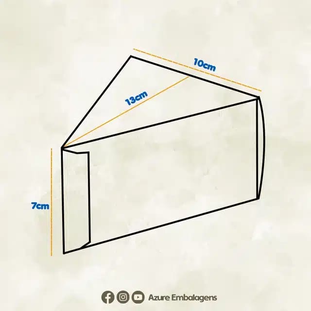 Embalagem para Fatia de Bolo com Papel, Encanto - 25un - Imagem 3
