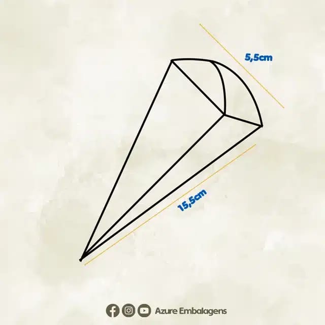 Embalagem para Cone Trufado com Papel, Encanto - 25un - Imagem 3