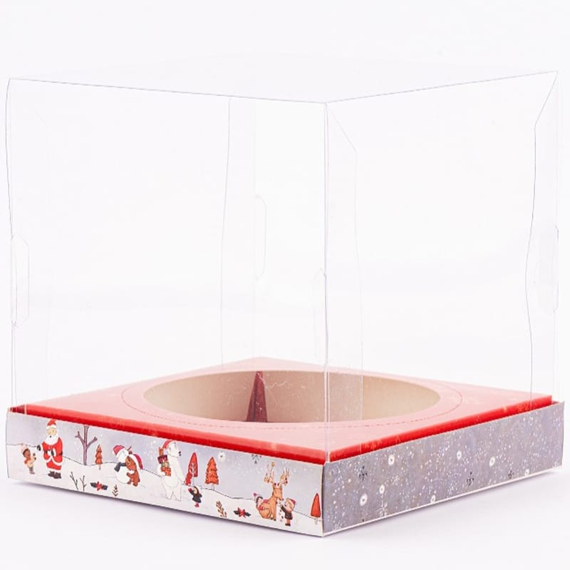 Embalagem para Chocotone Premium 20x20x20cm – NATAL – 10un - COMPARTILHE - Imagem 3