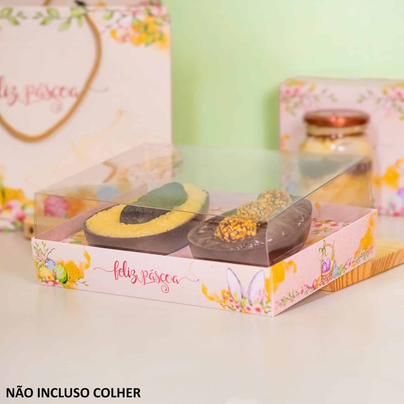 Embalagem para 2 Ovos 250gr, GARDEN, Tampa 10cm - 10un - Imagem 3