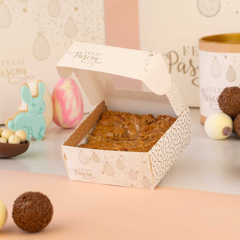 Caixa Para 4 Doces ou 1 Brownie, Com Visor e berço, BLISS - 10un - Imagem 3