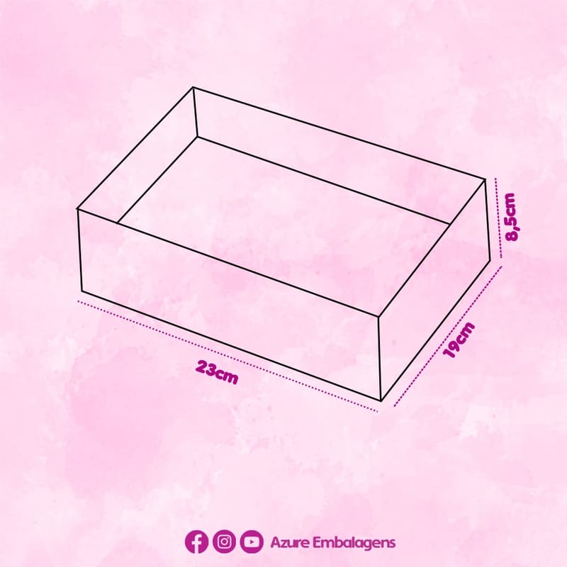 Caixa para Presente “G” 23x19x8,5cm com papel, Rubi - 25un - Imagem 6