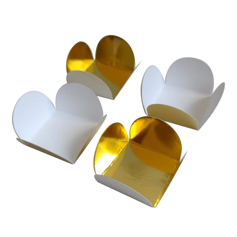 Forminha De Doce 4 Pétalas, Metalizada Ouro - 50un - Imagem 6