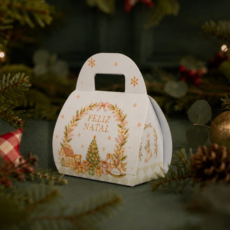 ac1a1b136b459e93301e7ff69996cd0f.jpg Maletinha para 2 Doces, Globo de Neve - 10un - Imagem 1